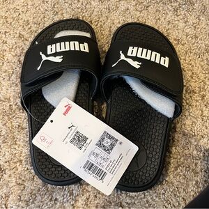 Puma Kids Black Slide Sandals size 12